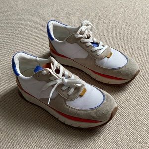 Madewell Kickoff trainer sneaker new balance white, cream, primary colors